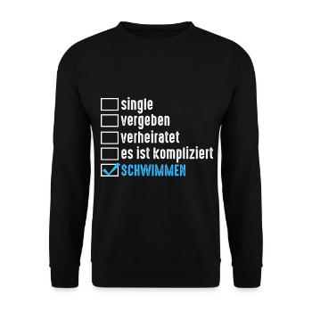 Schullehrer Lehrer - Unisex Pullover - Schwarz - Vorne - Alina (178cm) & Michal (187cm)