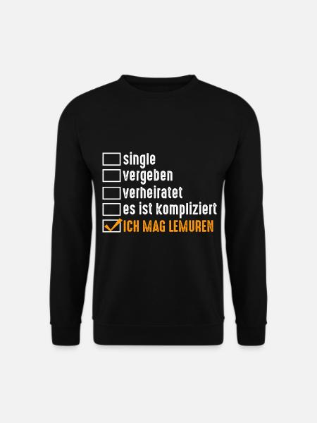 Lemur - Unisex Pullover - Schwarz