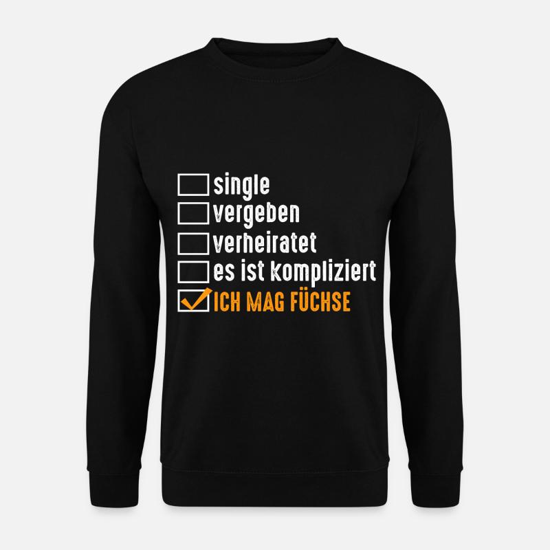 Fuchs - Unisex Pullover - Schwarz