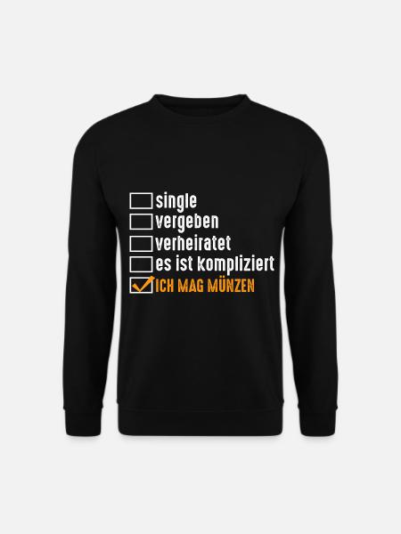 Numismatik Münzensammlung Münzensammler - Unisex Pullover - Schwarz