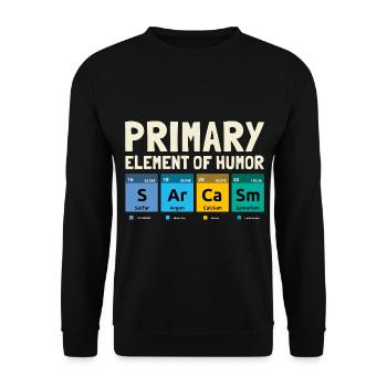 Chemiker chemisch Humor Chemie Lustige Sprüche - Unisex Pullover - Schwarz - Vorne - Alina (178cm) & Michal (187cm)