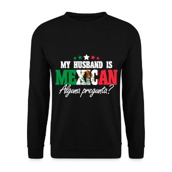 Mexiko Mexikanische Wurzeln Geschenk - Unisex Pullover - Schwarz - Vorne - Alina (178cm) & Michal (187cm)