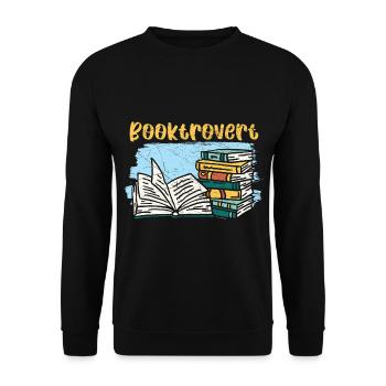 Reading is magical, reading books, reading books - Unisex Sweatshirt - black - Front - Alina (178cm) & Michal (187cm)