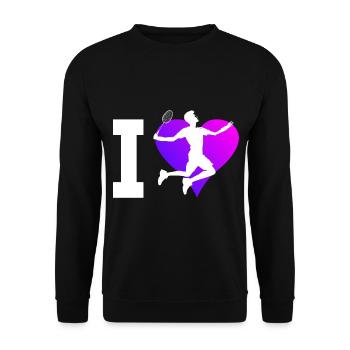 Badminton Badminton Joueur de squash Badminton Homme - Sweat-shirt Unisexe - noir - Devant - Alina (178cm) & Michal (187cm)
