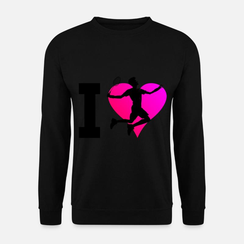 Men's Squash Women's Badminton Player - Unisex Sweatshirt - black