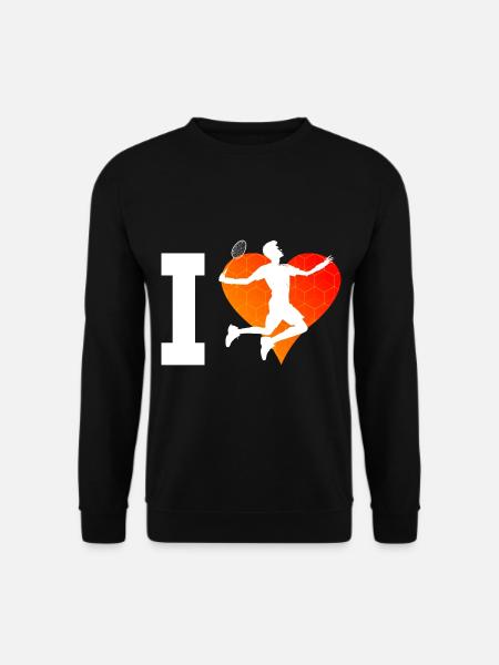 Squash Federball Badmintonspieler Damen Badminton - Unisex Pullover - Schwarz