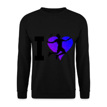 Badminton player Badminton Badminton Squash - Unisex Sweatshirt - black - Front - Alina (178cm) & Michal (187cm)