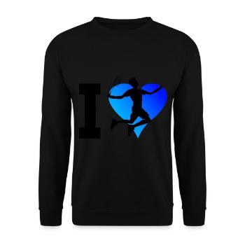Badminton Women's Squash Men's Badminton Badmintons - Unisex Sweatshirt - black - Front - Alina (178cm) & Michal (187cm)