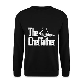 Cheffather Chef Chef Chef Chef - Sweat-shirt Unisexe - noir - Devant - Alina (178cm) & Michal (187cm)