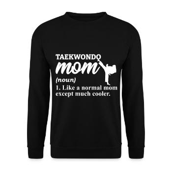 Taekwondo Taekwondoin Tae kwon do Arts Martiaux - Sweat-shirt Unisexe - noir - Devant - Alina (178cm) & Michal (187cm)