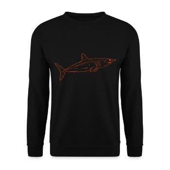Hai T-Shirt - Unisex Pullover - Schwarz - Vorne - Alina (178cm) & Michal (187cm)