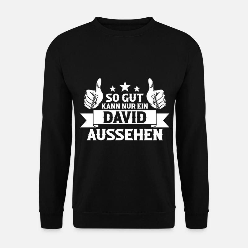 David - Unisex Pullover - Schwarz