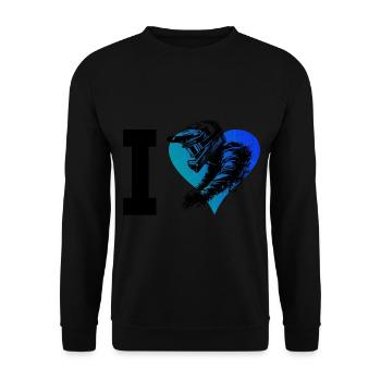Vélo de montagne pour hommes pour femmes Cyclistes - Sweat-shirt Unisexe - noir - Devant - Alina (178cm) & Michal (187cm)