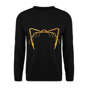 japanisch Riesenkrabbe Riesenkrabben Krebse Japan - Unisex Pullover - Schwarz - Vorne - Alina (178cm) & Michal (187cm)