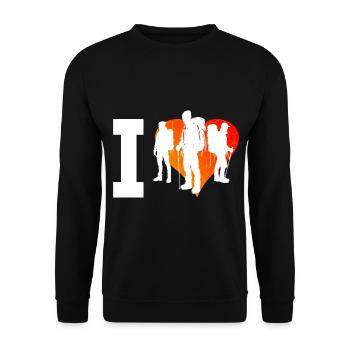 Grimpeurs Escalade Bloc Bloc Hommes - Sweat-shirt Unisexe - noir - Devant - Alina (178cm) & Michal (187cm)