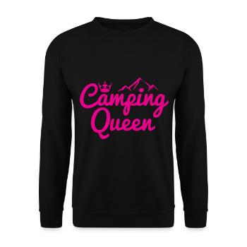 Camping Queen Krone Berg - Sweat-shirt Unisexe - noir - Devant - Alina (178cm) & Michal (187cm)