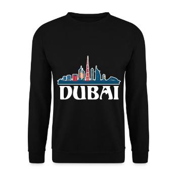 Dubai Vereinigte Arabische Emirate The Palm - Unisex Pullover - Schwarz - Vorne - Alina (178cm) & Michal (187cm)