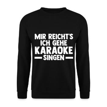Musik Musiker Sänger Singen Karaoke - Unisex Pullover - Schwarz - Vorne - Alina (178cm) & Michal (187cm)