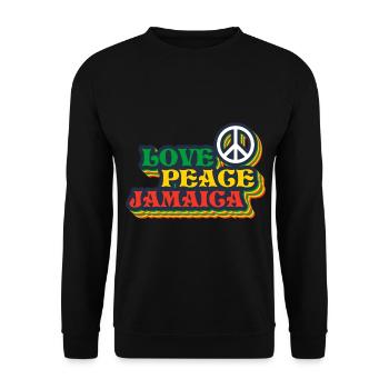 Jamaica Love Jamaica Holidays - Sweat-shirt Unisexe - noir - Devant - Alina (178cm) & Michal (187cm)
