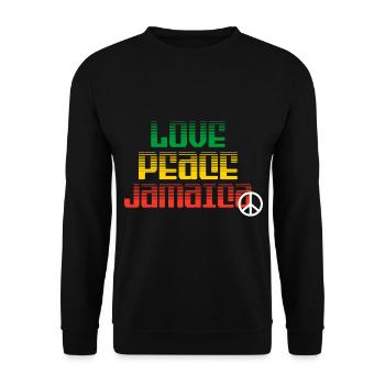 Jamaika Liebe Jamaica Urlaub - Unisex Pullover - Schwarz - Vorne - Alina (178cm) & Michal (187cm)