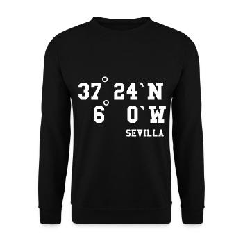 Seville Andalusia Spain Holiday Idea - Unisex Sweatshirt - black - Front - Alina (178cm) & Michal (187cm)
