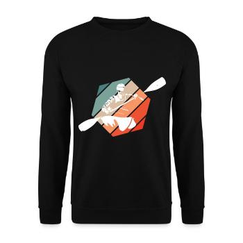 canoe - Unisex Sweatshirt - black - Front - Alina (178cm) & Michal (187cm)