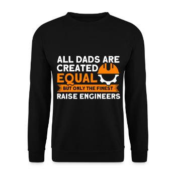 Feinste Väter Vater Ingenieur Vater Familie - Unisex Pullover - Schwarz - Vorne - Alina (178cm) & Michal (187cm)