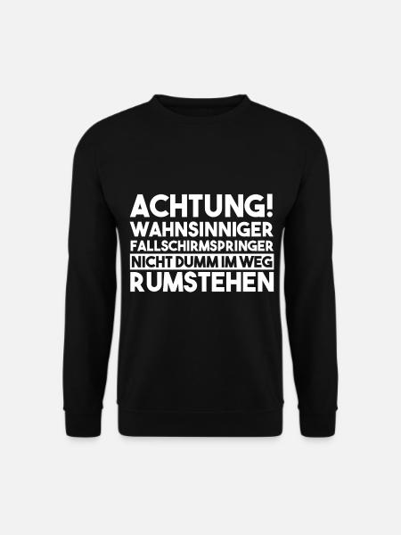 Fallschirmspringer Paragliding Fallschirmspringen - Unisex Pullover - Schwarz