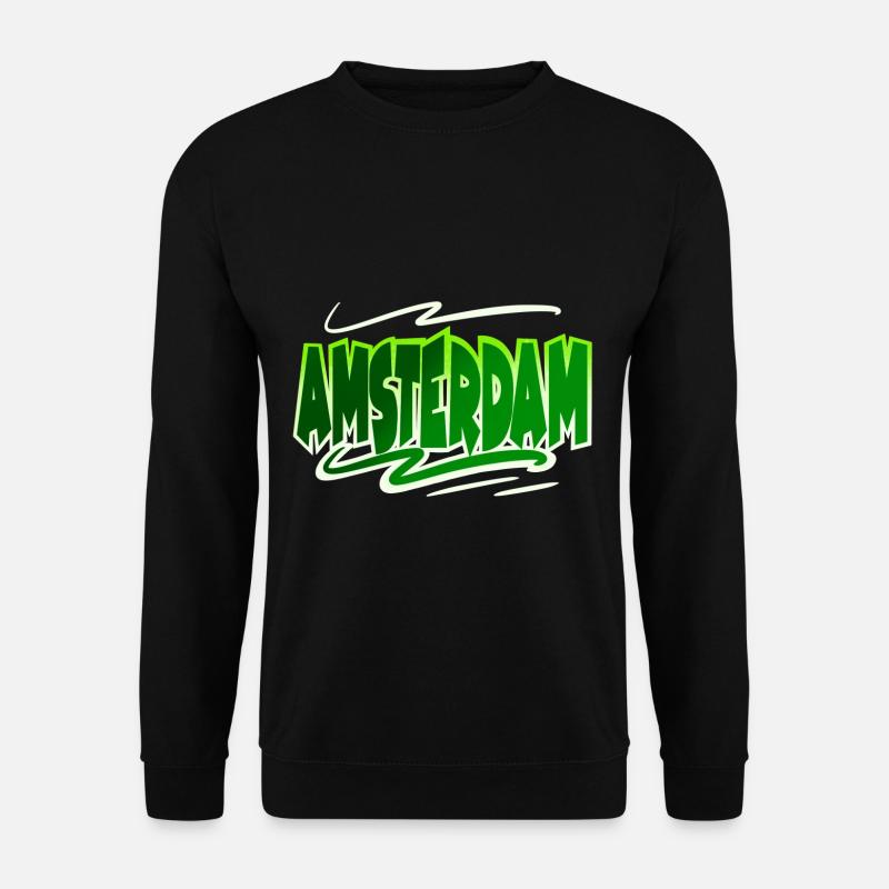 Amsterdam - Unisex Pullover - Schwarz