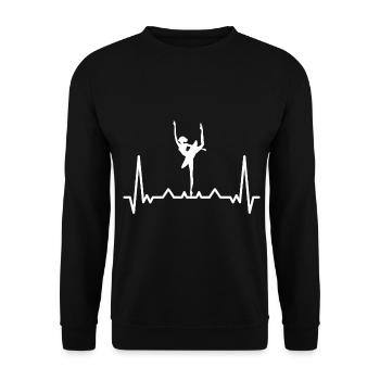Ballet danse Danse Première danse anniversaire - Sweat-shirt Unisexe - noir - Devant - Alina (178cm) & Michal (187cm)