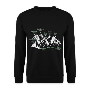The Seven Summits - Unisex Sweatshirt - black - Front - Alina (178cm) & Michal (187cm)