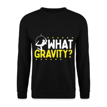 Aerial Hoop What Gravity Dancing Aerial Circus - Unisex Sweatshirt - black - Front - Alina (178cm) & Michal (187cm)