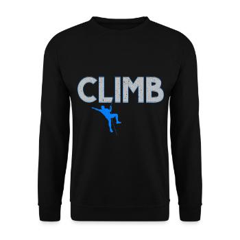Boulderer Escalade Alpinisme Bloc - Sweat-shirt Unisexe - noir - Devant - Alina (178cm) & Michal (187cm)