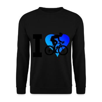 Road Bike Road Cyclist Road Bike Men Road Bike - Unisex Sweatshirt - black - Front - Alina (178cm) & Michal (187cm)