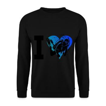 Scuba Diver Diver Plongée sous-marine Scuba Diver - Sweat-shirt Unisexe - noir - Devant - Alina (178cm) & Michal (187cm)
