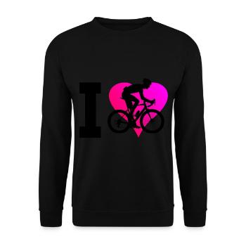 Road Bike Road Bike Road Bike Women's Road Bike - Unisex Sweatshirt - black - Front - Alina (178cm) & Michal (187cm)