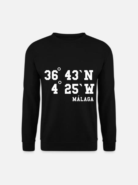 Málaga Andalusien Spanien Urlaub Malaga - Unisex Pullover - Schwarz
