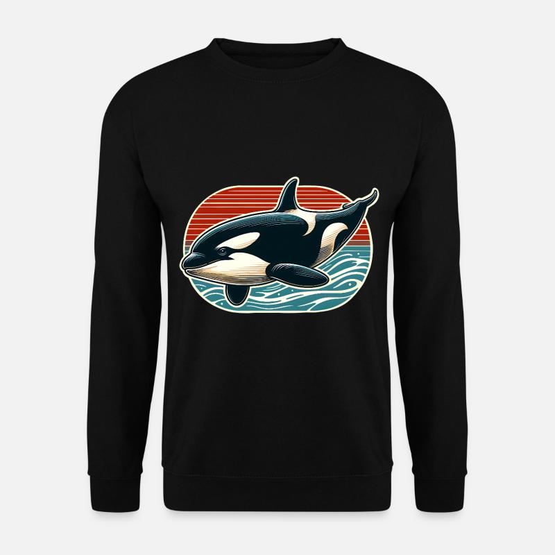 Orque Épaulard - Sweat-shirt Unisexe - noir