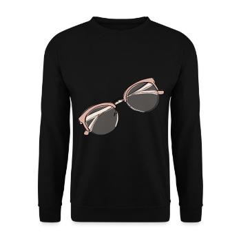 Brille Symbol Boho - Unisex Pullover - Schwarz - Vorne - Alina (178cm) & Michal (187cm)
