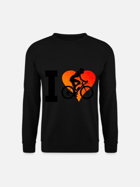 Bike Mountainbike Fahrradfahren Mtb Damen - Unisex Pullover - Schwarz