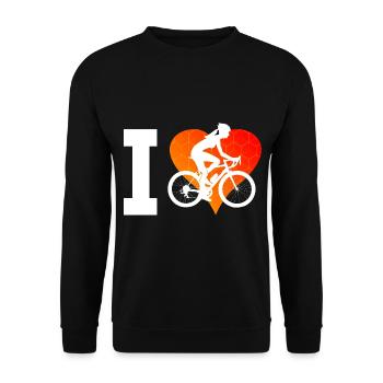 Cyclisme Femmes VTT Cyclisme VTT - Sweat-shirt Unisexe - noir - Devant - Alina (178cm) & Michal (187cm)