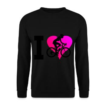 Herren Fahrradfahren Radfahren Mtb Radfahrer - Unisex Pullover - Schwarz - Vorne - Alina (178cm) & Michal (187cm)