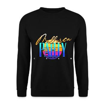 Mallorca Party Crew - Unisex Pullover - Schwarz - Vorne - Alina (178cm) & Michal (187cm)