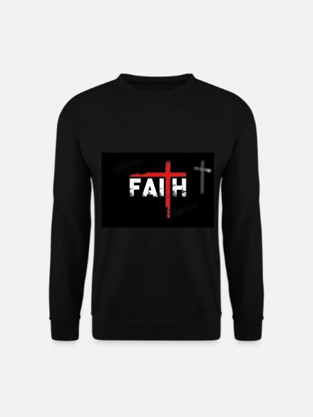 Faith Vertauen in Gott christlicher Glaube Jesus - Unisex sweater - sort