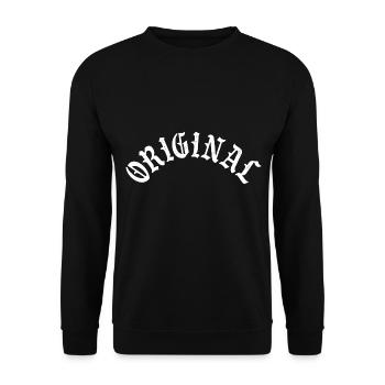 Original Retro Vintage - Unisex Sweatshirt - black - Front - Alina (178cm) & Michal (187cm)
