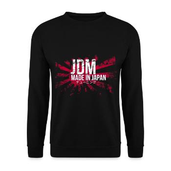 If one day the speed kills me .. / Paul Walker JDM - Unisex Sweatshirt - black - Front - Alina (178cm) & Michal (187cm)
