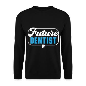 Futur dentiste chirurgien-dentiste dentiste - Sweat-shirt Unisexe - noir - Devant - Alina (178cm) & Michal (187cm)