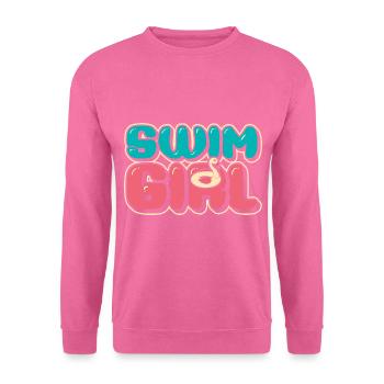 Filles de natation - Sweat-shirt Unisexe - rose - Devant