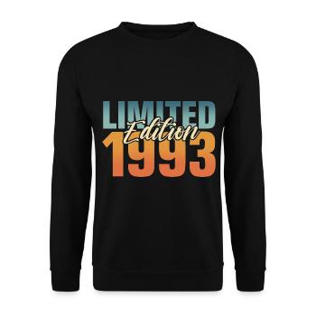 30e anniversaire 1993 Né 30 ans - Sweat-shirt Unisexe - noir - Devant - Alina (178cm) & Michal (187cm)