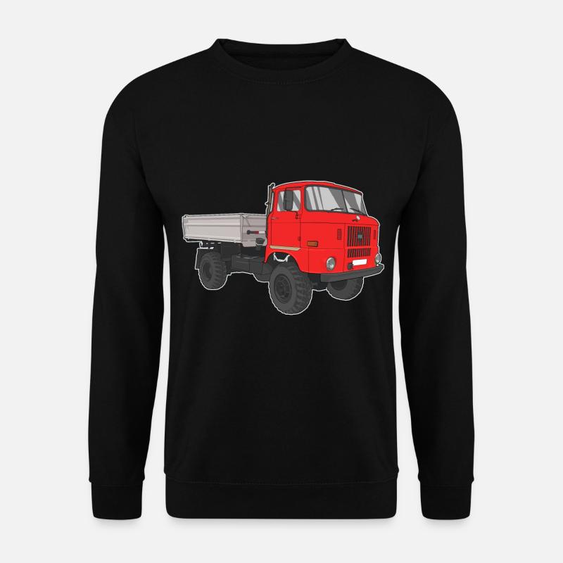 W50 LKW NVA Baustellen W50 DDR - Unisex Pullover - Schwarz